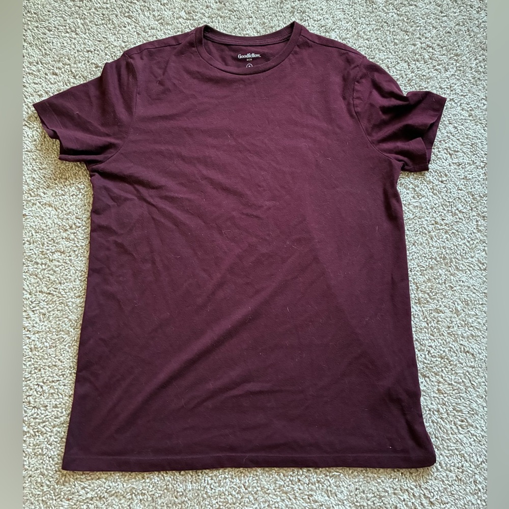 Burgundy Goodfellow Lyndale Short-Sleeve T-Shirt